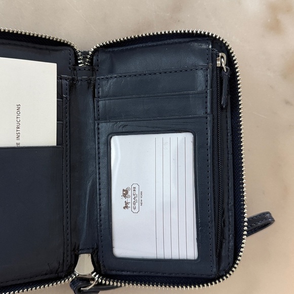 Coach Denim Dark Blue Signature Wallet Wristlet 1941 Vintage NWOT Read* - Picture 11 of 13